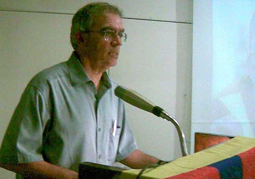 Vijay Crishna speaks at Max Mueller Bhavan, Mumbai on July 06, 2008 - World Tibet Day.