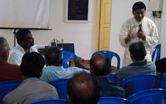 Dr Dorjee Rapten Neshar on 'Health and Harmony Through Tibetan Medicine' (Photos: Roy Cletus)