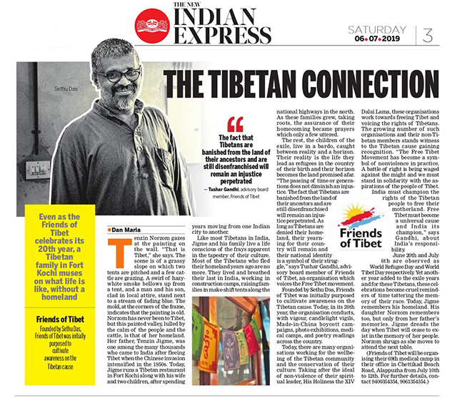 World Tibet Day 2019 report by The New Indian Express