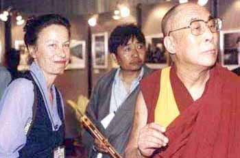 Jaqueline Meier with HH Dalai Lama
