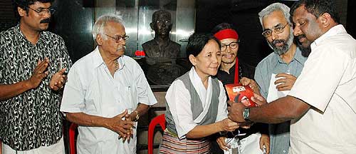 The Malayalam translation of Tenzin Tsundue's 'Kora' was released on January 2, 2007. The book translated into Malayalam by journalist RK Bijuraj was released at a function held at Ila Bookshop. Acha Lhakpa, a senior Tibetan living in Cochin handed over the first copy of the book to MA Shanavas, Editor of Madhyamam Weekly. The function was presided over by CR Neelakandan (Environmentalist), NN Sathyavarthan, (Director, Kerela Press Academy) and six Malayalam poets attended the function.