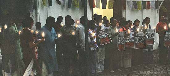 Candle Light Vigil on July 6, 2004