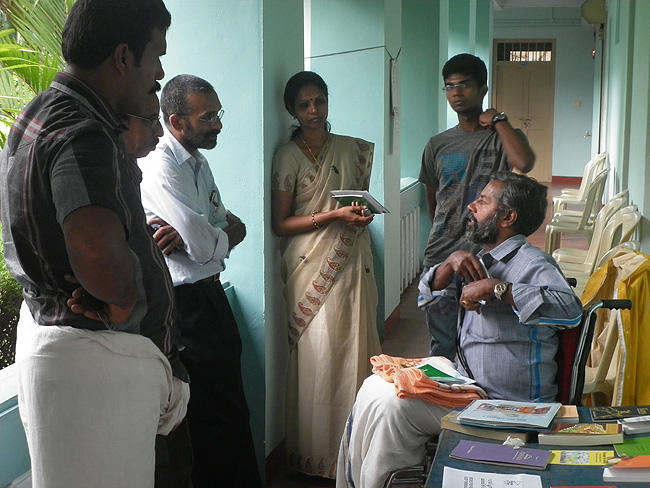 Abba Mohan (55), a professional photographer who met with an accident in 2003 is also a victim of wrong treatment. He in conversation with Wellbeing Volunteers at Ashirbhavan.