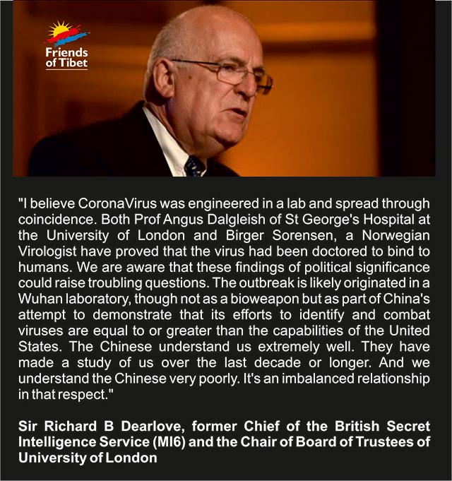 Sir Richard B Dearlove, Former Chief of the British Secret Intelligence Service (MI6) on CoronaVirus