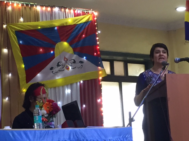 Documentary Film-Maker Nidhi Tuli addresses the gathering in Mumbai on December 10, 2015. (Photos: Vijayam Raghu)