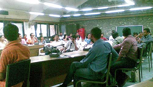 Friends of Tibet at the Tata Institute of Social Sciences, Bombay - Photos: Harshad Kuthe