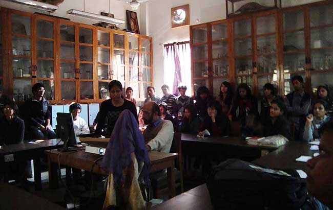 'Meltdown in Tibet' at the Hindu College, Delhi on December 16, 2010.