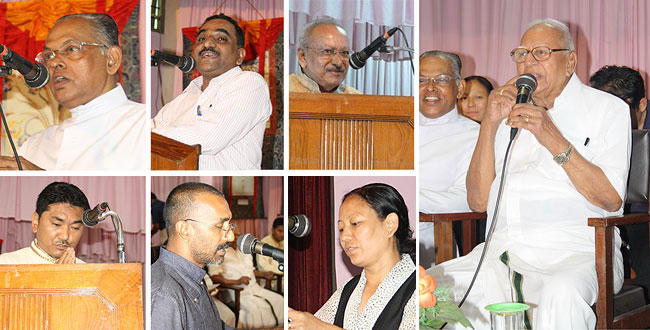 Speakers: Rev Fr Monsignor Joseph Thannikkottu (Director, Ashirbhavan); Dr V Madhavachandran (Head, R&D Department of Nagarjuna Ayurvedic);  Yesudasan (Political Cartoonist); Dr Dr Dorjee Rapten Neshar (Chief Medical Officer, Men-Tsee-Khang, Bangalore); Yeldtho Mathew (Friends of Tibet Campaigner); Kalsang Dechen (Editor, Men-Tsee-Khang) and Justice Dr VR Krishna Iyer.