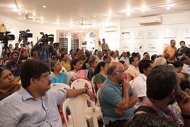  Tushar	 Gandhi, great-grandson of Mahatma Gandhi deliveres a lecture on 'Gandhian Strategy: Lessons for Our Times' at the Museum of Kerala History, Edappally, Kochi on June 12, 2016. (Photos: Prince Prabhakaran)