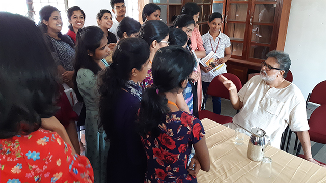 Tushar Gandhi at St Alberts College (July 17, 2019)