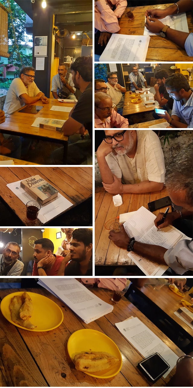 Tushar Gandhi at OPK Evening Cafe (July 17, 2019)