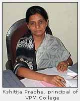 Kshitija Prabha, principla of VPM Jr. College