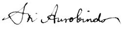 Sri Aurobindo Signature