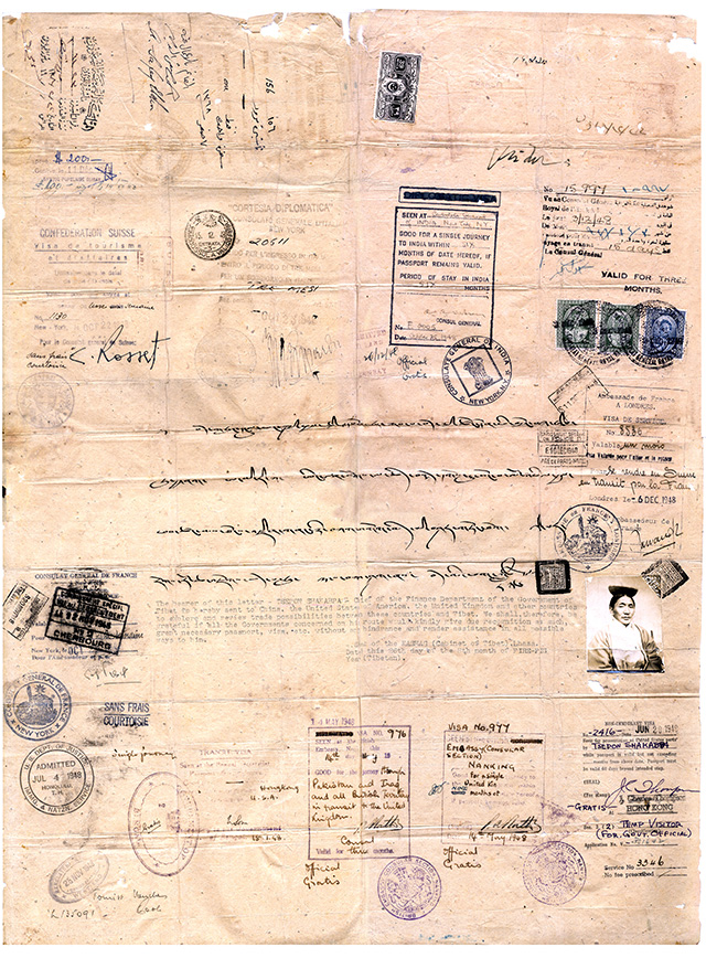 Tsepon WD Shakabpa Passport (1947): Friends of Tibet Foundation