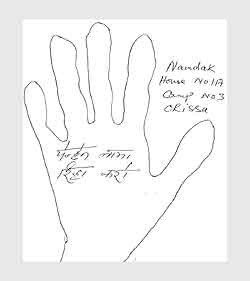 A Sample Hand Imprint