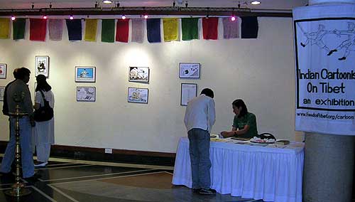 'Indian Cartoonists on Tibet' at the India Habitat Centre, New Delhi