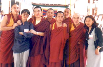 Gyumed Tantrik University Monks with the Organisers