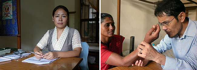 Dr Chenga Lhamo and Dr Tenzin Norbu Ganub