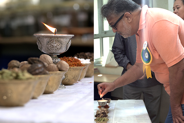 Tushar Gandhi, great-grandson of Mahatma Gandhi and Kasturba Gandhi inaugurating the 4th Wellbeing Tibetan Medical Camp and 'Healthy Body & Healthy Mind' outreach programme at Indian Institute of Technology (IIT) Bombay on November 23, 2019.
