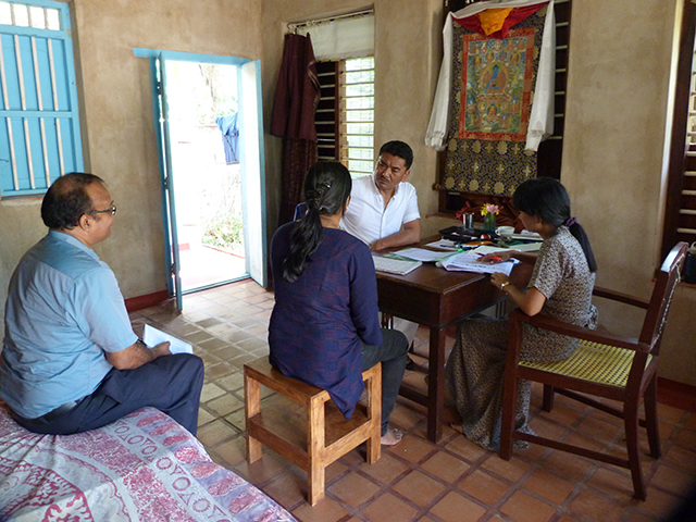 Lifestyle diseases are on the rise among young people in India. The number of Diabetic and kidney patients are on the rise simply because of a completely new diet people have adapated from the West, unknown and unsuitable to Indians. In the photograph, Dr Dorjee Rapten Neshar and Dr Dolma Lhamo advise a young girl from Thiruvananthapuram, state capital about the need to shift to a balanced diet and the importance of regular physical activities.